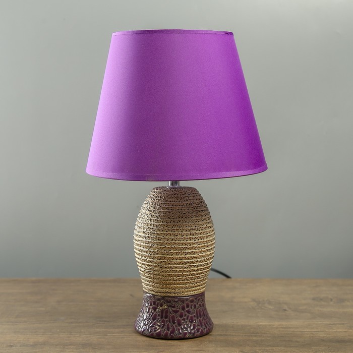 Светильник настольный "Кейли" коричнево - синий1x40W E27 25x25x40 см