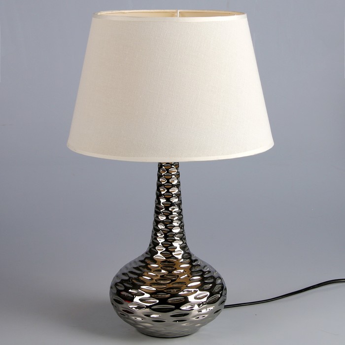 Светильник настольный "Блеск" серебро 1x40W E27 25x25x44 см