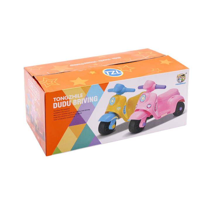 Толокар "Мотоцикл", цвет розовый