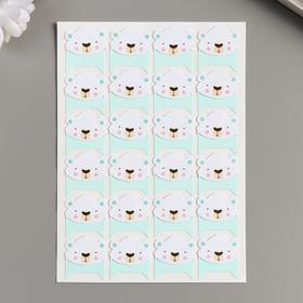 

Набор уголков с кармашком для фотографий 24 уголка "Зверята-мордочки" МИКС 12,7х9,5 см