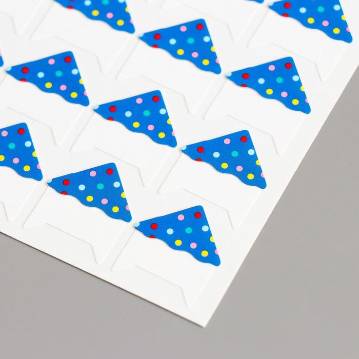 Набор уголков с кармашком для фотографий 24 уголка "Горошек" МИКС 12,7х9,5 см