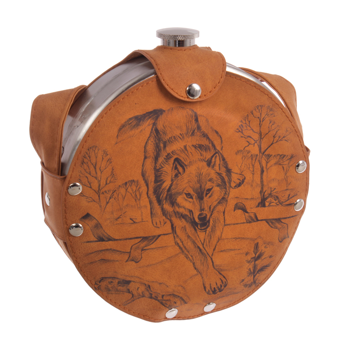 Фляжка "Волк", 900 мл