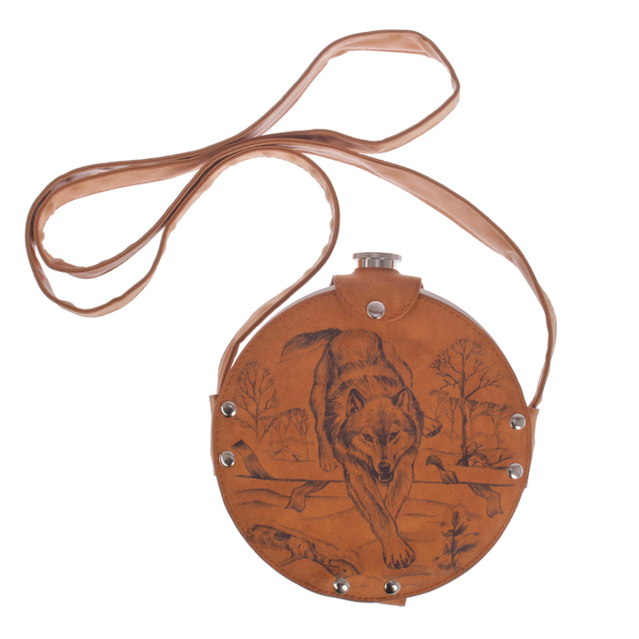 Фляжка "Волк", 900 мл