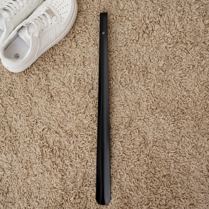 Ложка-рожок для обуви с крючком, 52×4 см