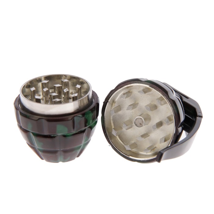 Измельчитель для табака "Ручная граната", черная 4*4*7,5см