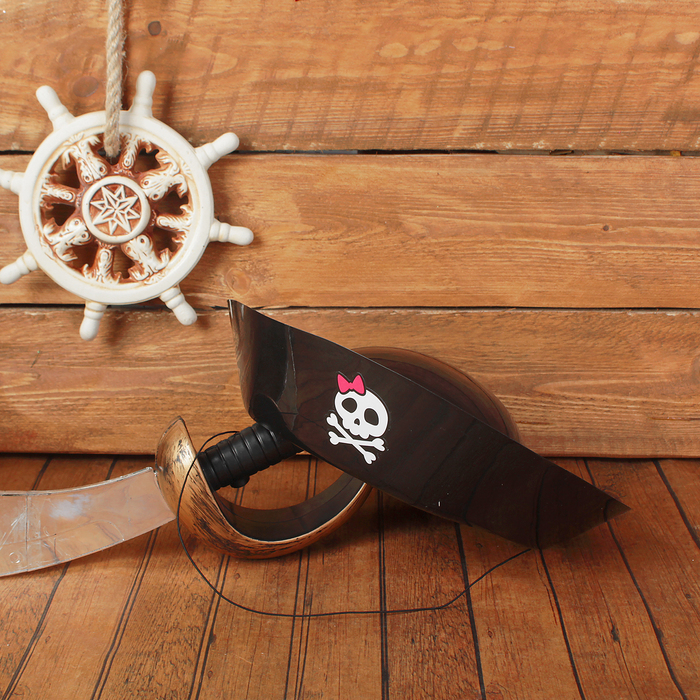 Карнавальная шляпа "Пиратка", детская, р-р 52-54