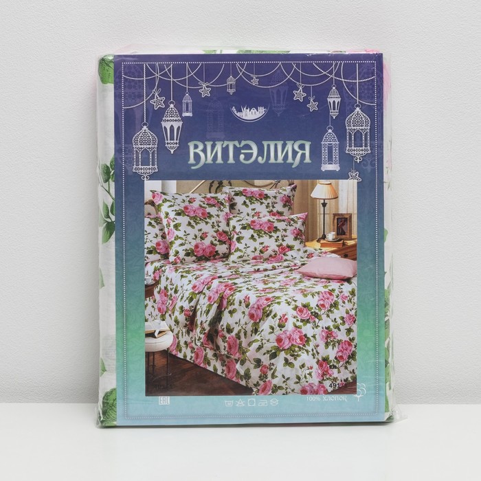 Постельное бельё 2 сп. диз 491, 175х205, 175х205, 70х70 2 шт., бязь 100г/м, хл100%