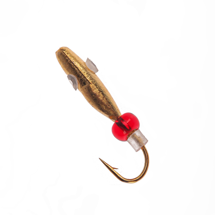 Мормышка Lucky John «Овсинка» с отверстием, вольфрам, 020/G
