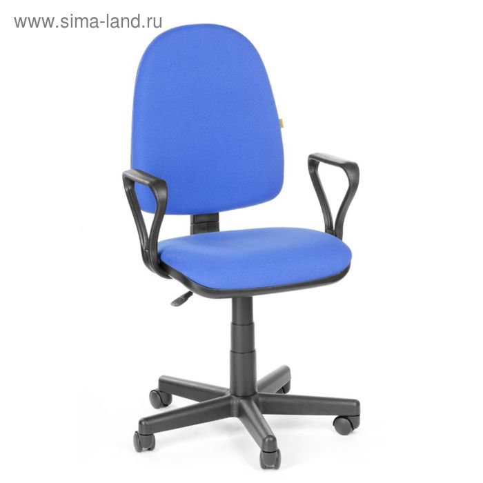 Кресло оператора Престиж Самба, синий, ткань (В-10) кресло офисное престиж самба черное ткань пластик металл