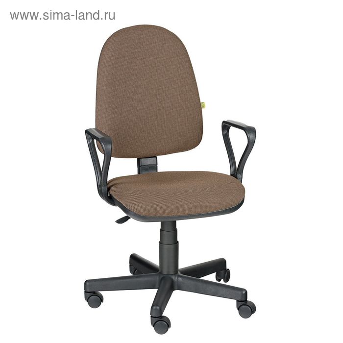 Кресло оператора Престиж Самба, коричневый, ткань (В-28) кресло офисное престиж самба черное ткань пластик металл