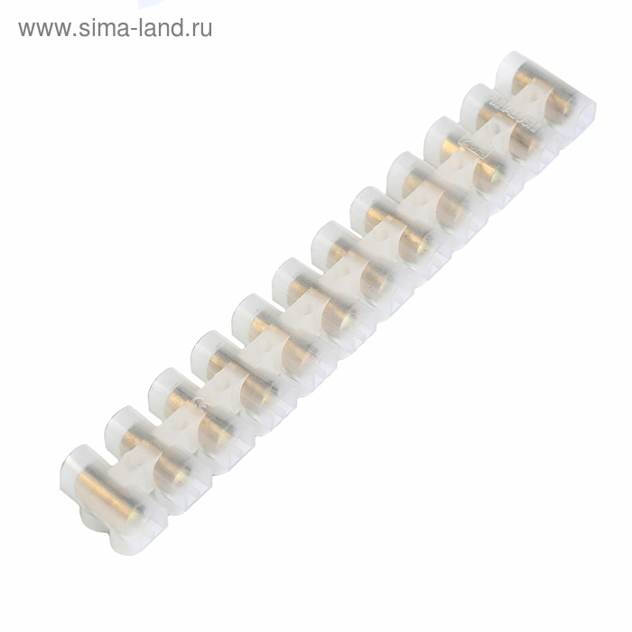 

Клеммная колодка Smartbuy, 12 секций, 12 мм, 15 А, полиэтилен, белый