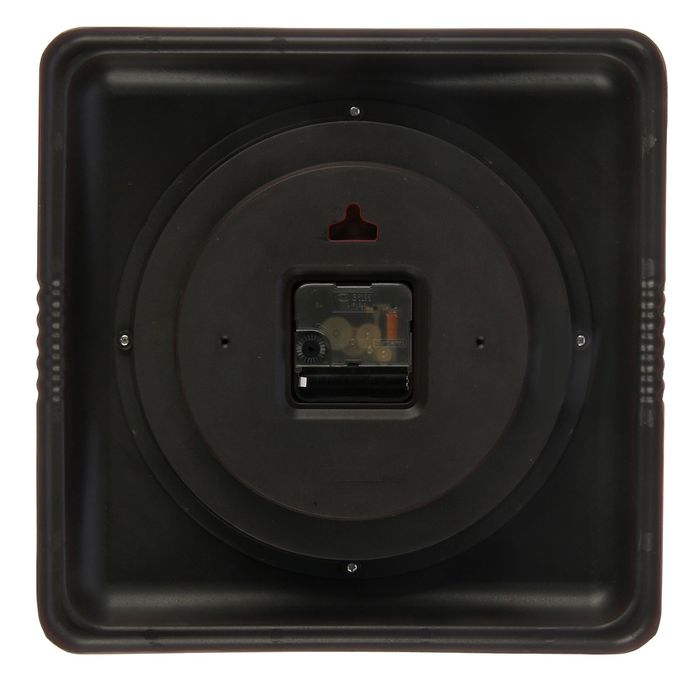 Часы настенные "Поварёнок", рама квадрат красная 30*30