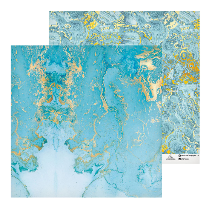 Бумага для скрапбукинга «Благородный камень», 30,5 х 30,5 см, 180 г/м