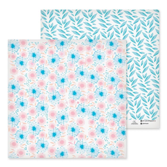 Бумага для скрапбукинга "Маргаритки", 30.5х30.5 см