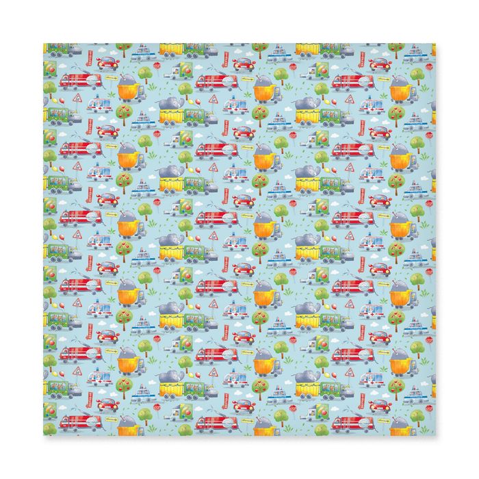 Бумага для скрапбукинга "Машинки", 30.5х30.5 см