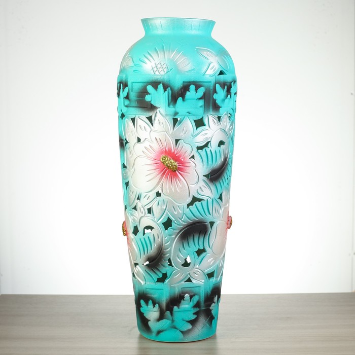 Ваза "Арго " резка Цветная МИКС