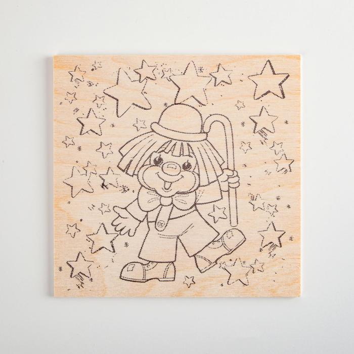 Доска для выжигания "Клоун"