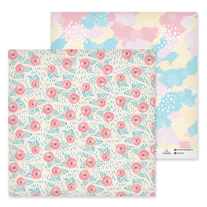 Бумага для скрапбукинга "Весеннее утро", 30,5х30,5 см