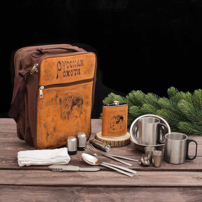Туристический набор "Кабан и собаки", 17 предметов