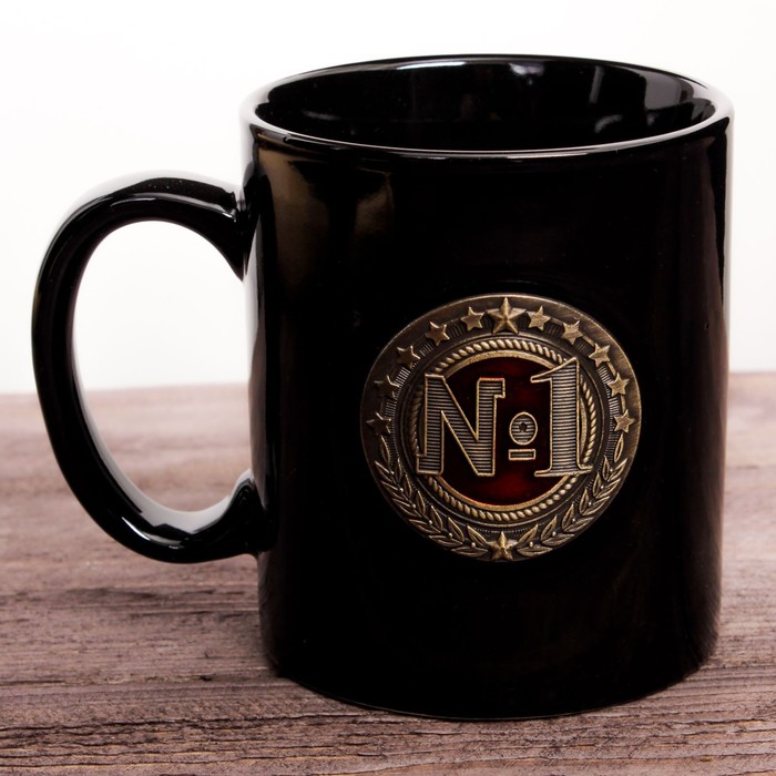Кружка с бляхой "№1", 300 мл