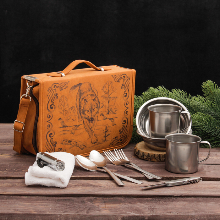 Туристический набор "Волк", 11 предметов