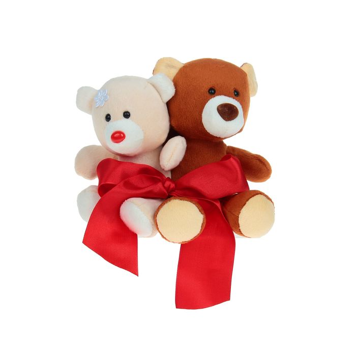 Мягкая игрушка "Медвежата с бантиком"