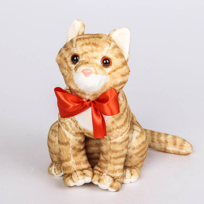 Мягкая игрушка "Кошка Василина", рыжая, 24 см