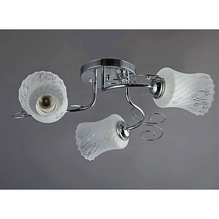 Люстра "Авинда" 3 лампы Е27 40Вт хром 52х52х25 см.