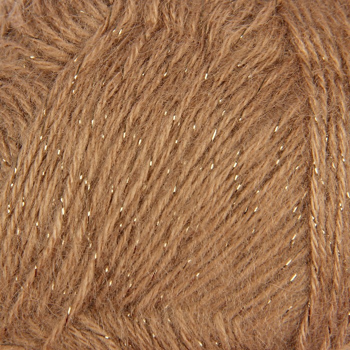 Пряжа "Angora Gold Simli" 75% акрил, 20% шерсть,5% металлик 500м/100гр (697 рыж-кор)