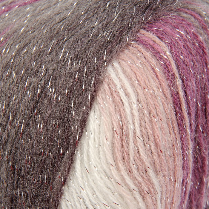 Пряжа "Angora Gold Simli Batik" 75%акрил, 20%шерсть,5%металлик 500м/100гр (1986)