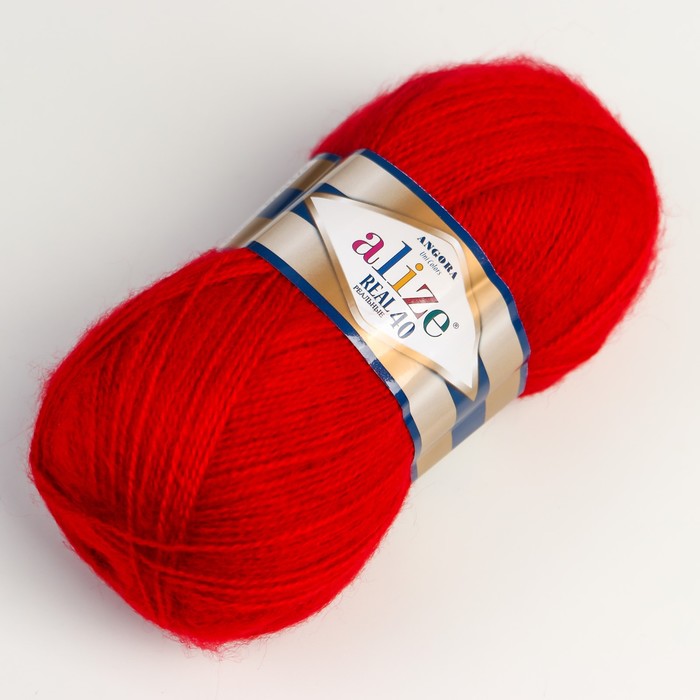 

Пряжа "Angora real 40" 60% акрил, 40% шерсть 430м/100гр (56 красный)