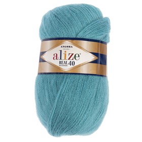 

Пряжа "Angora real 40" 60% акрил, 40% шерсть 480м/100гр (164 лазурный)