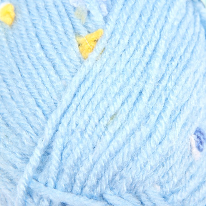Пряжа "Baby Flower" 94% акрил, 6% полиамид 210м/100гр (5435 голубой)