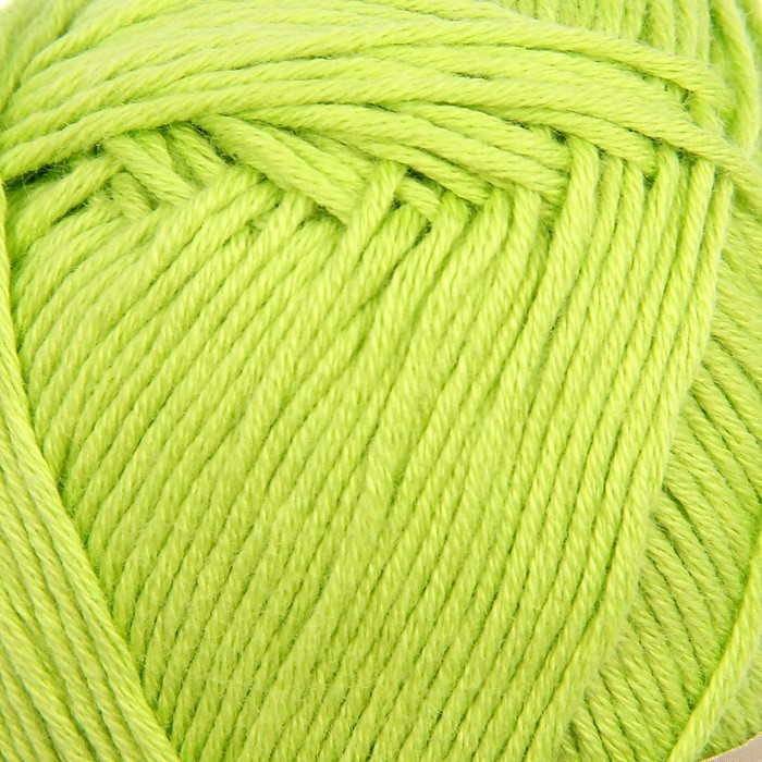 Пряжа "Bella" 100% хлопок, 180м/50гр (612 салат)