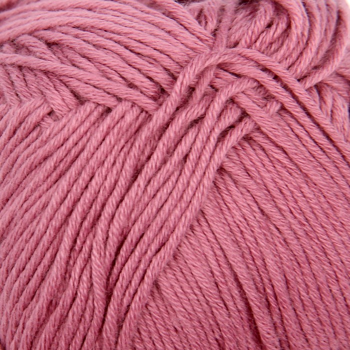 Пряжа "Bella" 100% хлопок, 180м/50гр (28 ярко- сухая роза)