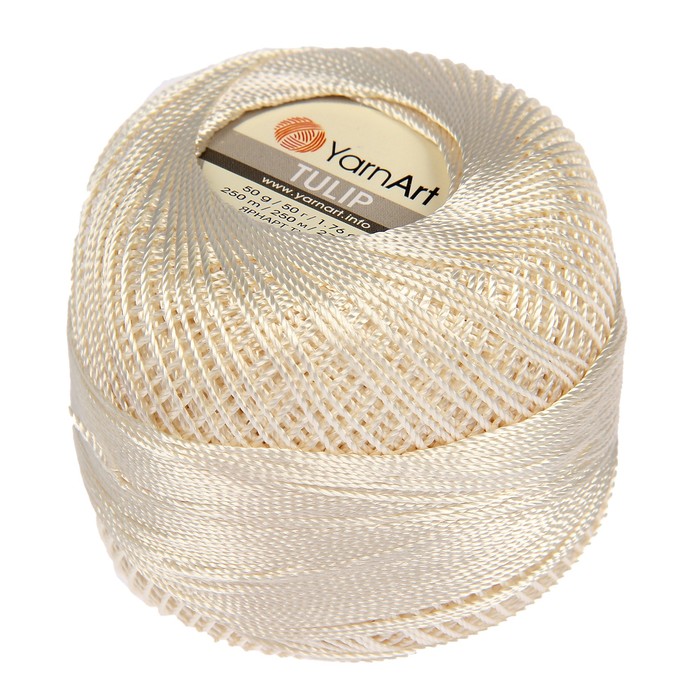 Пряжа "Tulip" 100% микрофибра 250м/50гр (402 суровый)