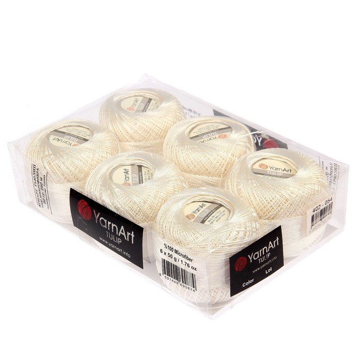 Пряжа "Tulip" 100% микрофибра 250м/50гр (402 суровый)