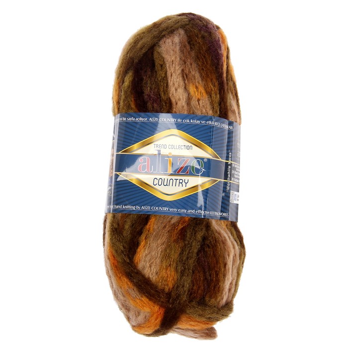 Пряжа "Country New" 55% акрил, 25% полиамид, 20% шерсть 34м/100гр (5633)