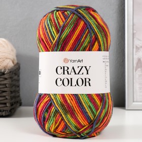 Пряжа "Crazy color" 25% шерсть, 75% акрил 260м/100гр (148)