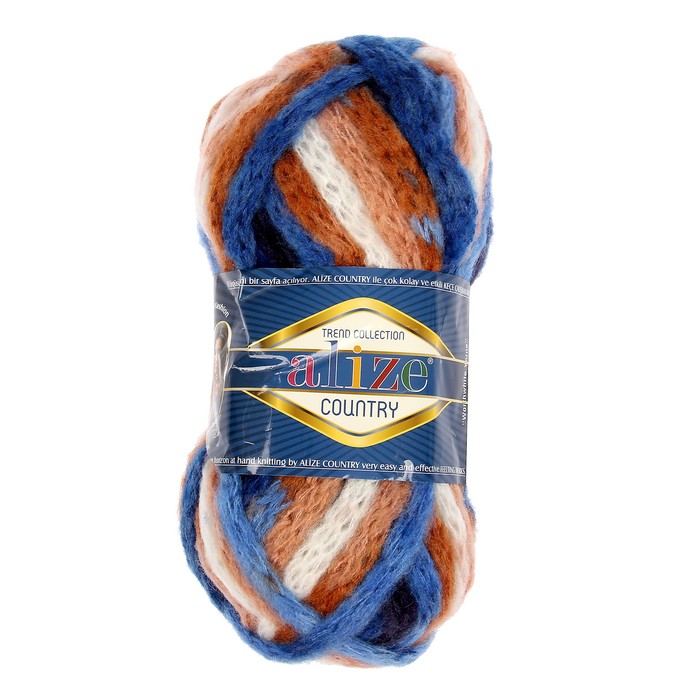 Пряжа "Country New" 55% акрил, 25% полиамид, 20% шерсть 34м/100гр (5679)