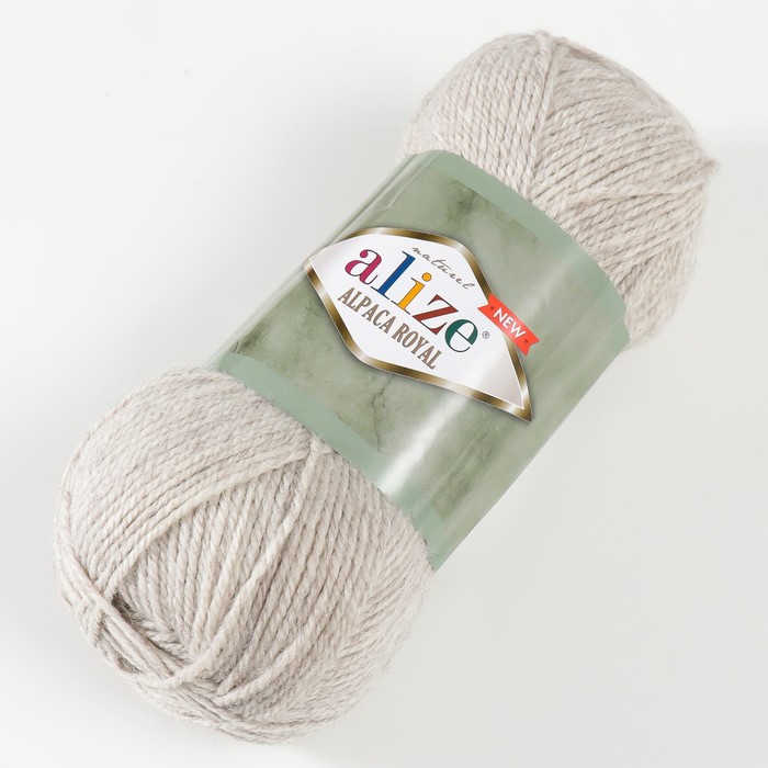 

Пряжа "Alpaca royal" 30% альпака, 15% шерсть, 55% акрил 250м/100гр (152 беж.мел.)