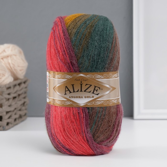 Пряжа "Angora Gold Batik" 20% шерсть, 80% акрил 550м/100гр (3368)