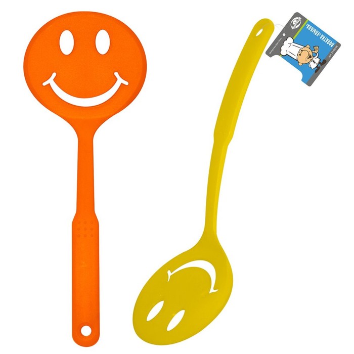 Лопатка "Улыбка", цвет МИКС