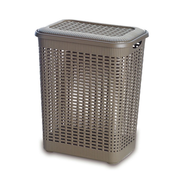 Корзина для белья Rattan, 50л , цвет МИКС