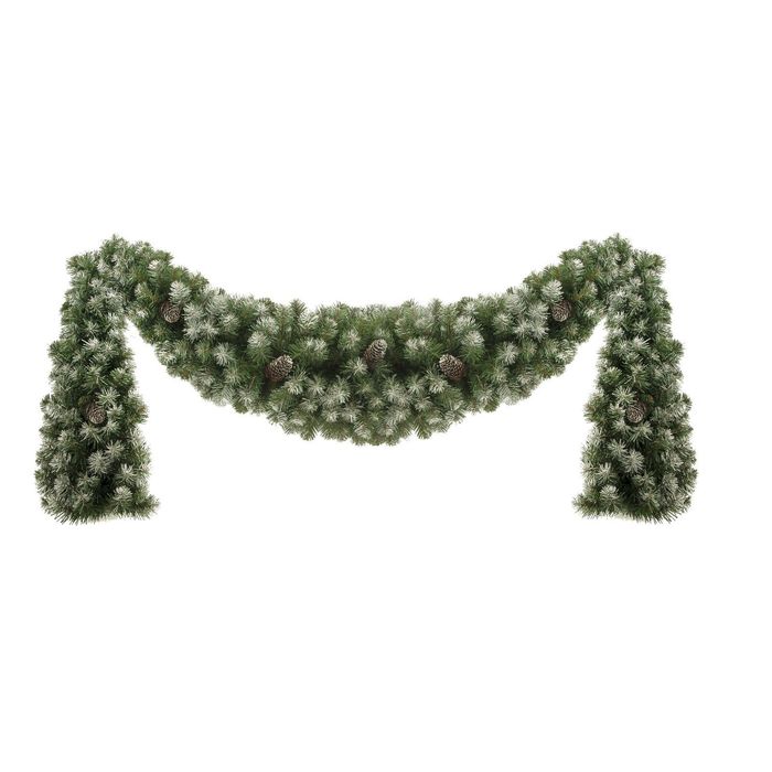 Сваг заснеженный "Генеральский" 270 см., Кол-во веточек - 920 шт.