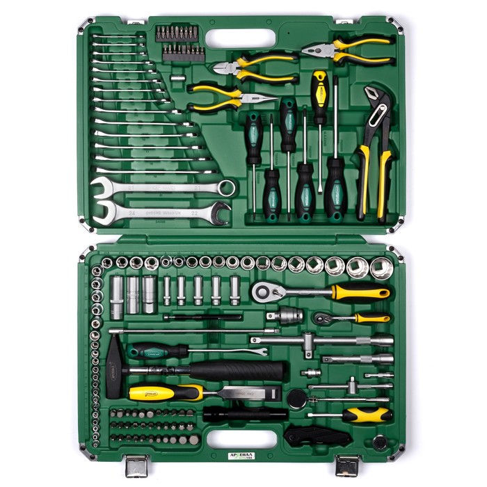 Набор инструмента "Арсенал", 144 предмета, общефункциональный и арматурный инструмент