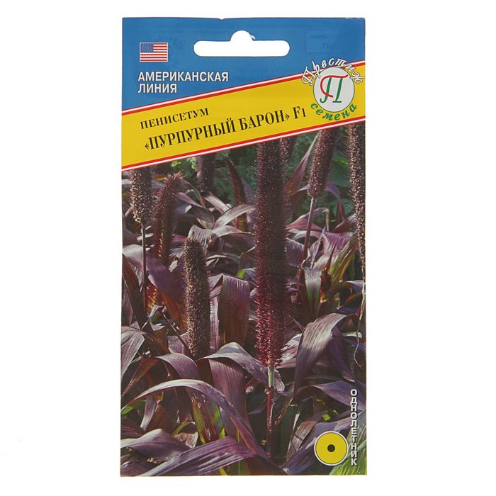 Семена Пенисетум "Пурпурный Барон" F1, О, 5 шт