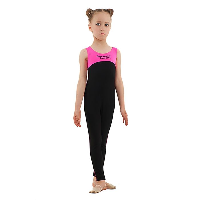 Комбинезон "Хамелеон", размер 38, цвет чёрный/розовый