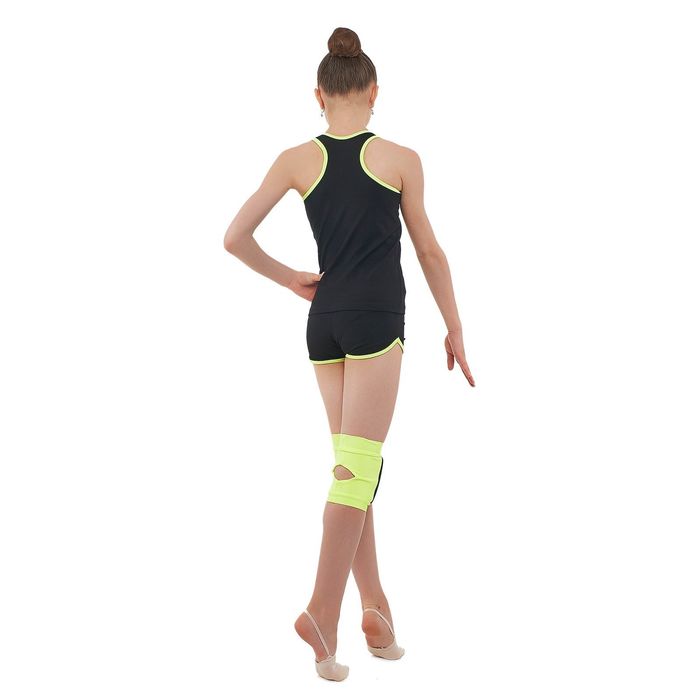 Борцовка "Комета", размер 32, цвет чёрный/лимонный