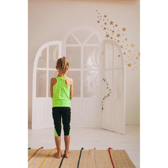 Бриджи "Венера", размер 32, цвет чёрный/лимонный